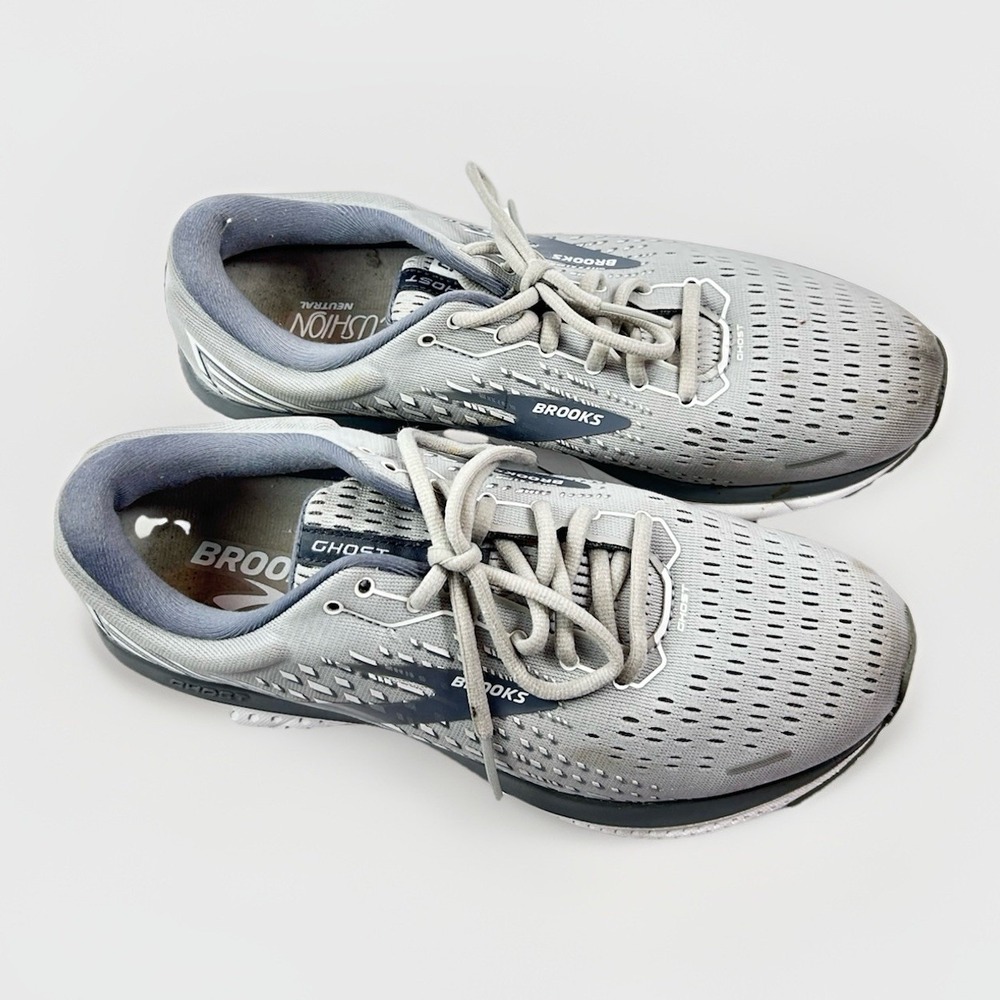 Brooks Gray Ghost 13 Running Athletic Shoes Sneakers Women's Size 9.5 Gray - Picture 3 of 16